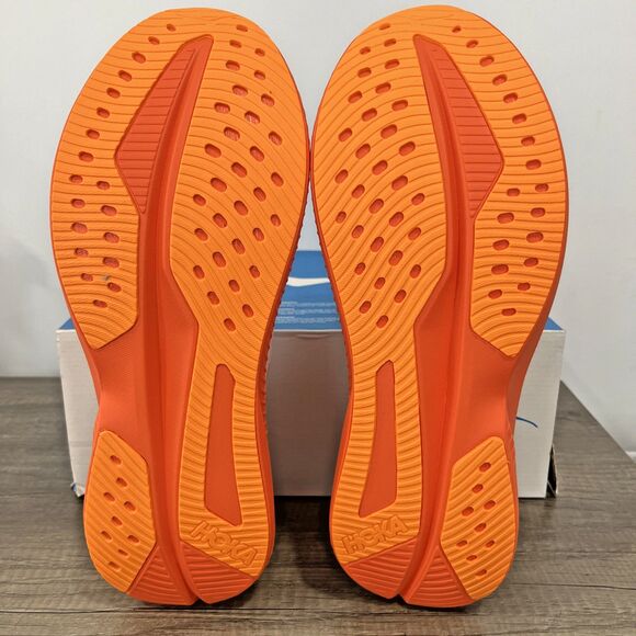 Hoka One One Mach 6 1147790/FLV Frost Lava White Orange Running Shoe Mens Sz 13D main image 5